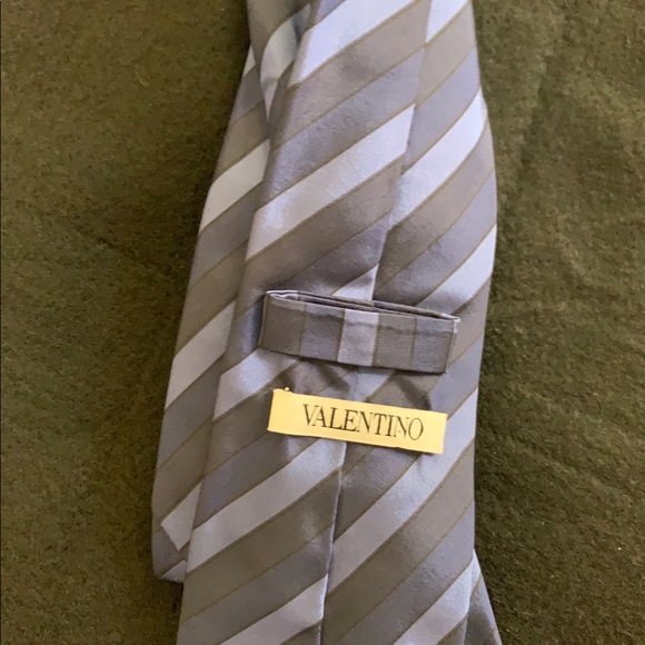 Valentino purple silk tie - Picture 7 of 7